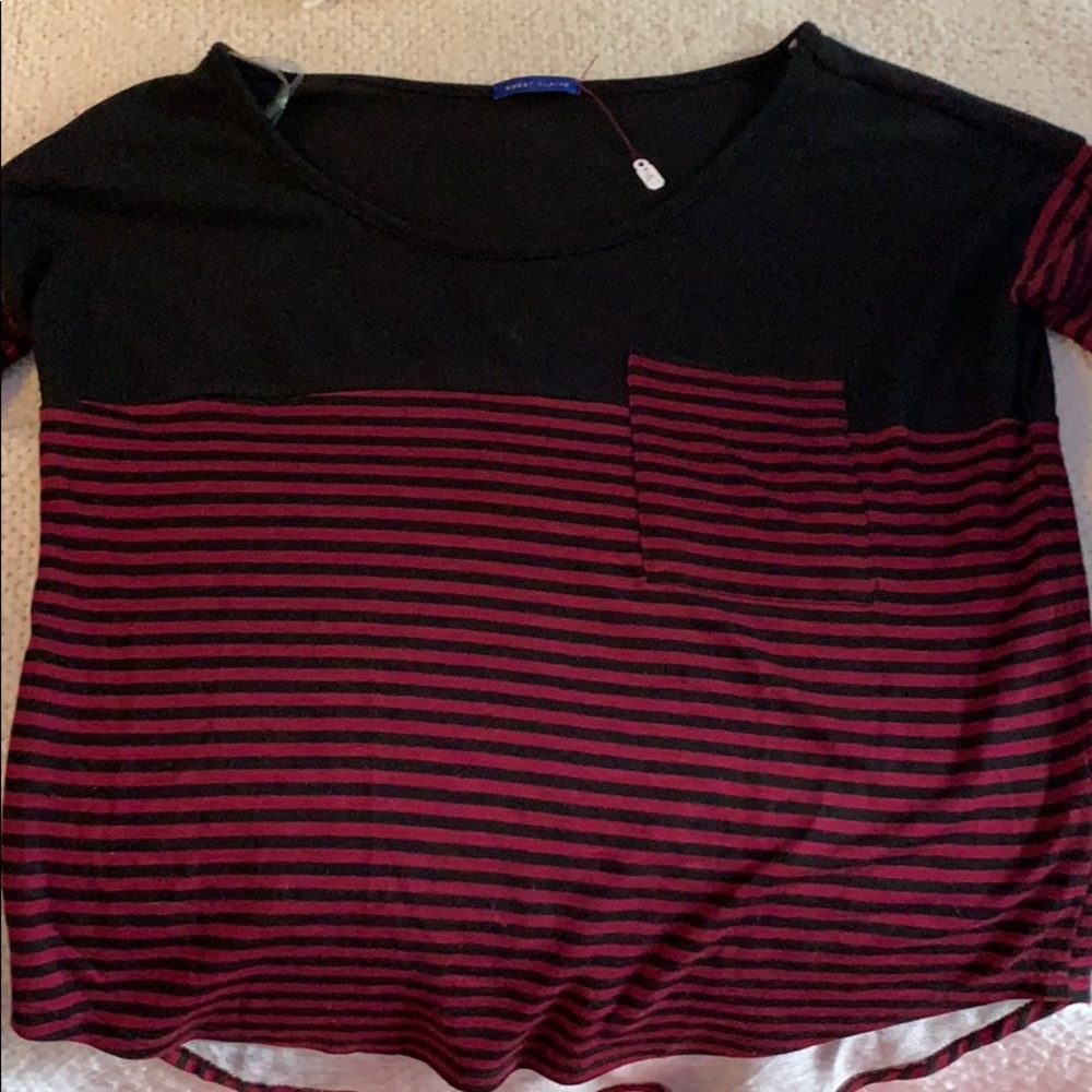 Long sleeve striped tee